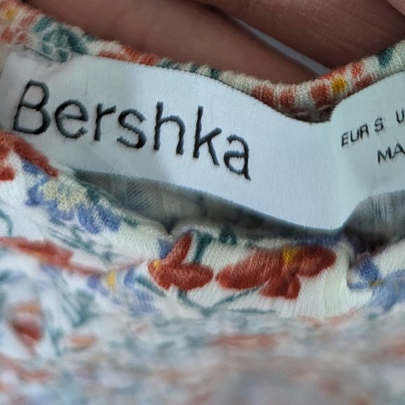 Bershka Floral Spaghetti Strap Top EUR S/ US S - Picture 3 of 4